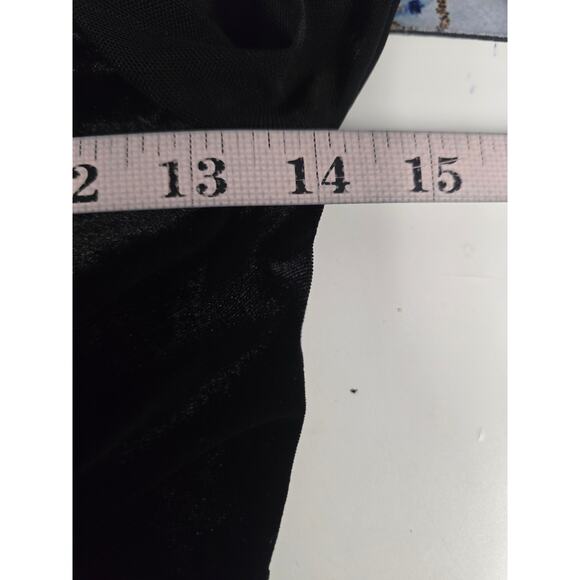 LULU'S XXS Black Edgy Charisma Cutout Long Sleeve Velvet Jumpsuit NEW 0B12 - Picture 6 of 11